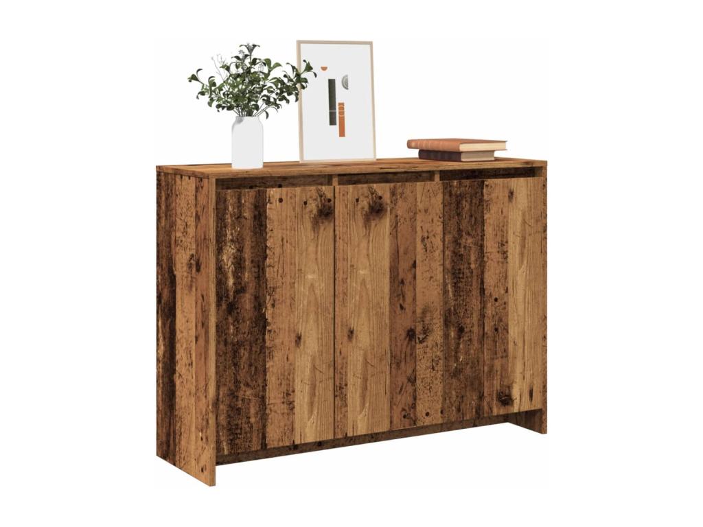 Reclaimed wood sideboard 102x33x75 cm engineered wood YHOK01700