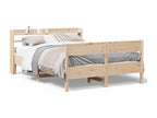 Bed frame without mattress 140x200 cm solid pine wood IYCK75111