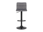 Set of 4 grey metal stools 40x40x85 cm 10 0004503 MEKA98807