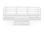 White wooden garden furniture set, 70x70x30 cm, 02 0016213 FEXU58179