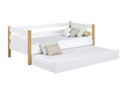 Daybed with pull-out bed N01 White / Natural Oak 100x180 GZCJ67344