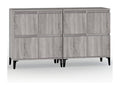2-piece grey buffet set, 60x35x70 cm, engineered wood, UPME39356