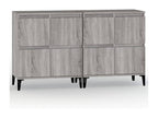 2-piece grey buffet set, 60x35x70 cm, engineered wood, UPME39356
