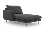 Elariva - Left-facing chaise longue in dark grey structural fabric - 170x110x95cm NJNK24125