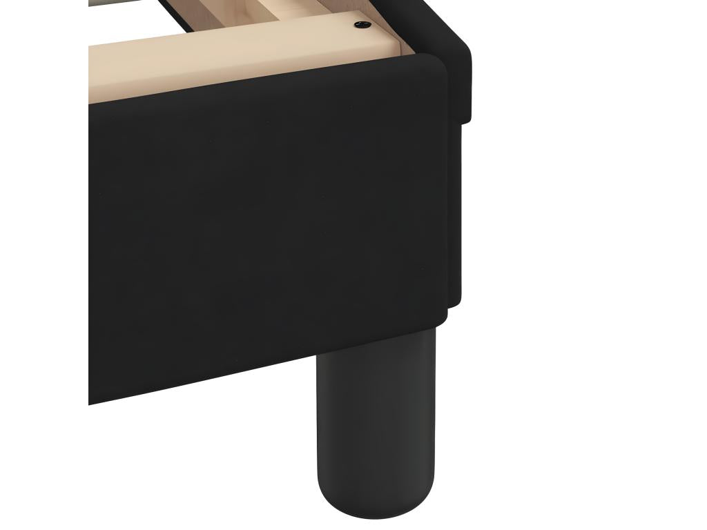 Bed with black 90x200 velvet mattress GJXG82833
