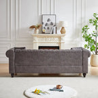 Chesterfield 85.5 Tech Fabric 3-seater Sofa with Cushions