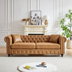 Chesterfield 85.5 Tech Fabric 3-seater Sofa with Cushions