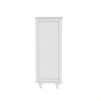 Minimalist Buffet Cabinet with Double Glass Doors and Drawer, Wooden Storage Sideboard Cupboard for Living room, Hallway