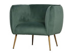 Elariva - Green velvet lounge chair LHVE76369