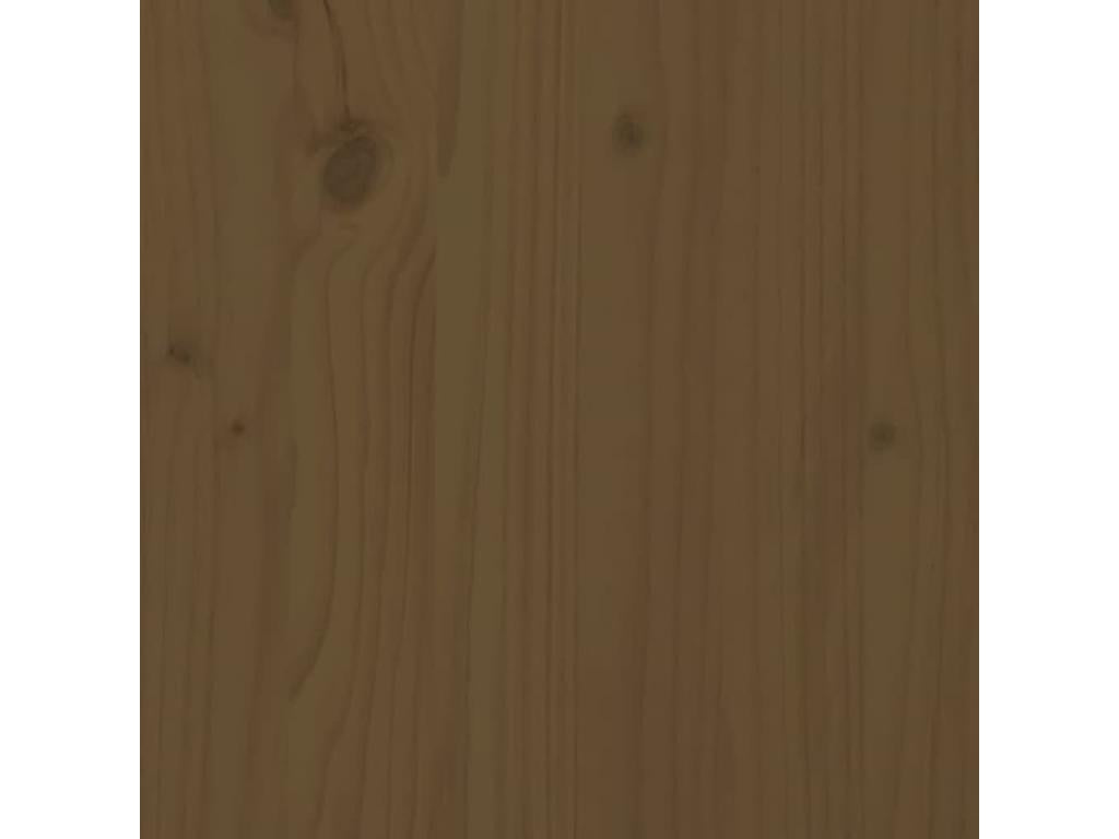 Wall-mounted headboard, honey brown, 140x3x110 cm, solid pine wood, JBCU09488