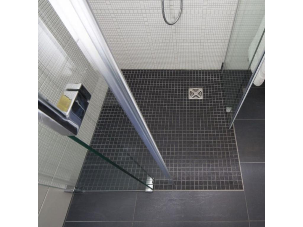 150x150 Primo square tileable shower tray with offset drain ASAC48368
