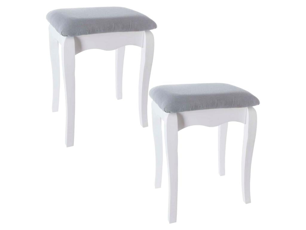 Set of 2 dressing table stools to create cozy corners DBUB83994