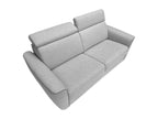 3-seater express convertible sofa in light grey fabric - 140 cm sleeping area - 13 cm mattress Elariva HQMZ86353