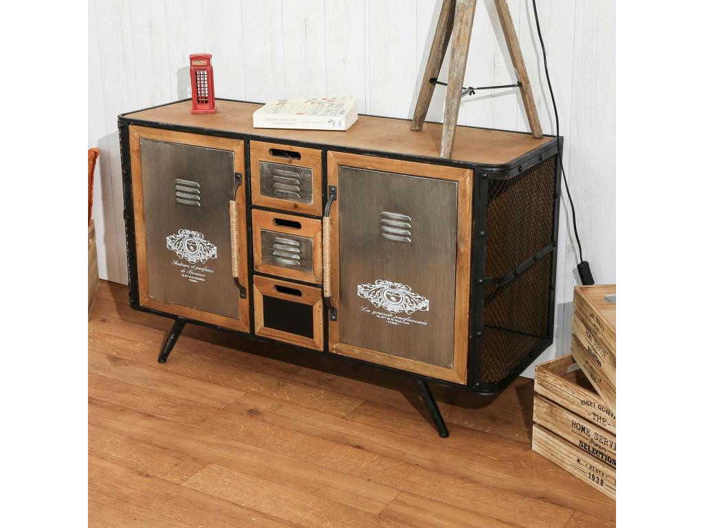 Elariva GRSF07260 3-drawer apothecary cabinet