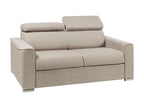 2-seater sofa bed with express conversion in beige fabric - 120 cm sleeping area - 14 cm mattress Elariva XCLA09480