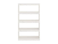 White Bookshelf/Room Divider 80x30x135.5cm Solid Pine YSVU25243