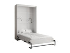 Vertical wall bed, 120x200 cm, white, old style, KJYG64740