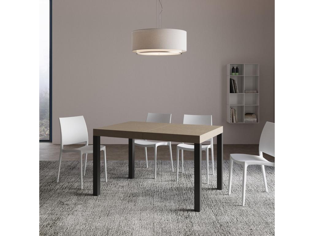 Extendable table 80x120/204 cm Everyday Anthracite frame DGSS18893