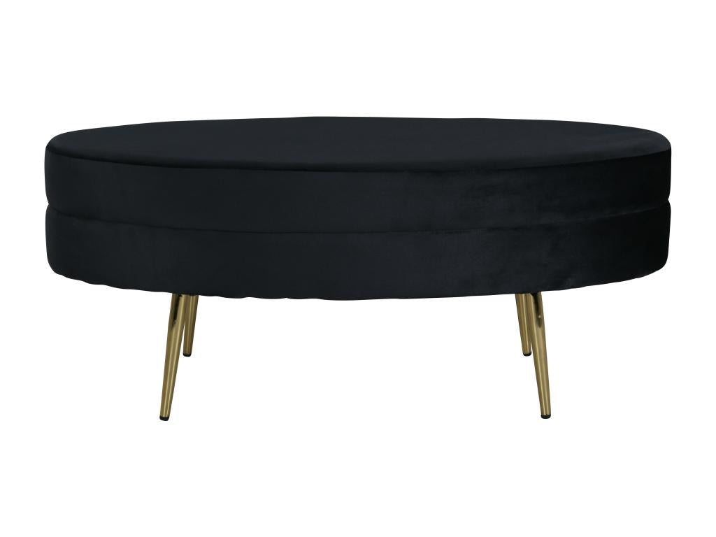 Pouf P 1NOS 100x40x41 Black YOKO06898
