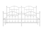Metal bed frame without mattress and white bed legs 180x200 cm NRTJ01769