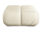 Artificial Leather Pouf - light beige - Elariva RFTS09030
