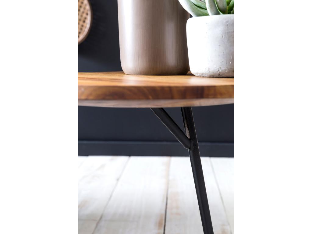 Solid Wood Side Table 40x46x40cm End Table Living Room Table BKQC98527