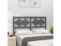 Grey Headboard 145.5x4x100 cm Solid Pine Wood XFNX37329