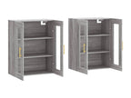 2-piece wall cabinets, grey engineered wood finish, FBHB62117