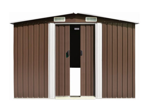 Garden shed 257x298x178 Metal Brown AJVX52117