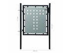 Single fence gate, black, 100x150 QQEX35412