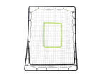Football rebound net 123L x 90W x 174H cm, target and fixing stakes included, black/green SOLF03426