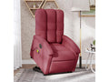 Electric reclining massage chair, burgundy red fabric GXLJ97275