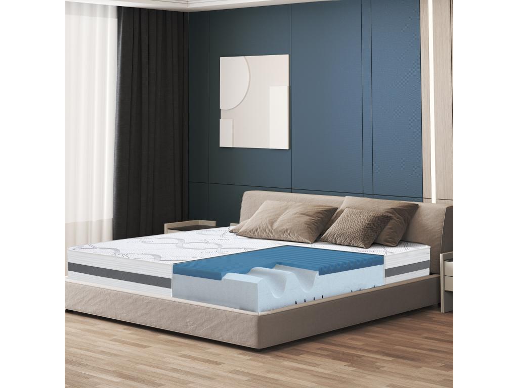 Single Mattress 135x185 with Memory Foam - Premium Quality - Height 22 cm - Made in Italy JMYS00866
