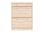 Shoe cabinet 77x35x96 solid pine wood NQVQ17548