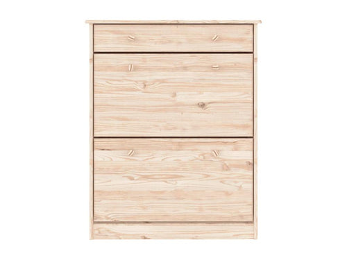 Shoe cabinet 77x35x96 solid pine wood NQVQ17548