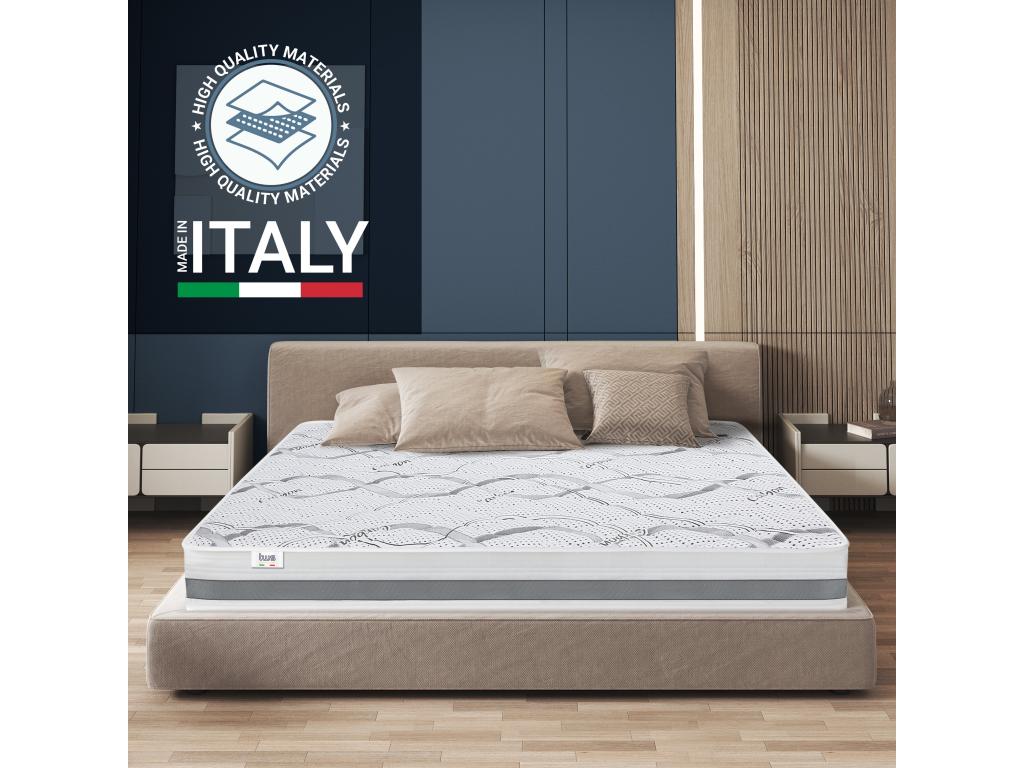 Single Mattress 135x185 with Memory Foam - Premium Quality - Height 22 cm - Made in Italy JMYS00866