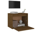 Wall cabinet, honey brown, 45x30x35 cm, solid pine wood, XTGB87824