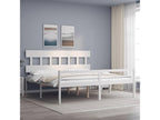 Bed frame with white headboard, Super solid wood ZXDQ05587