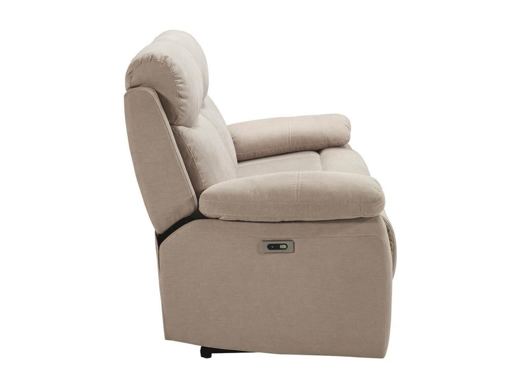 Elariva - 3-Seater Electric Sofa, Beige, Waterproof Fabric NXYT19583