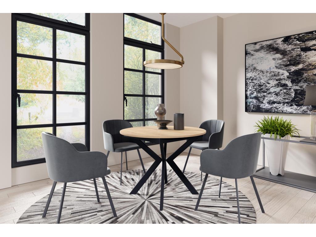 Lysvia DT100 Dining Table 100x138x78 Natural Light TWHD06443