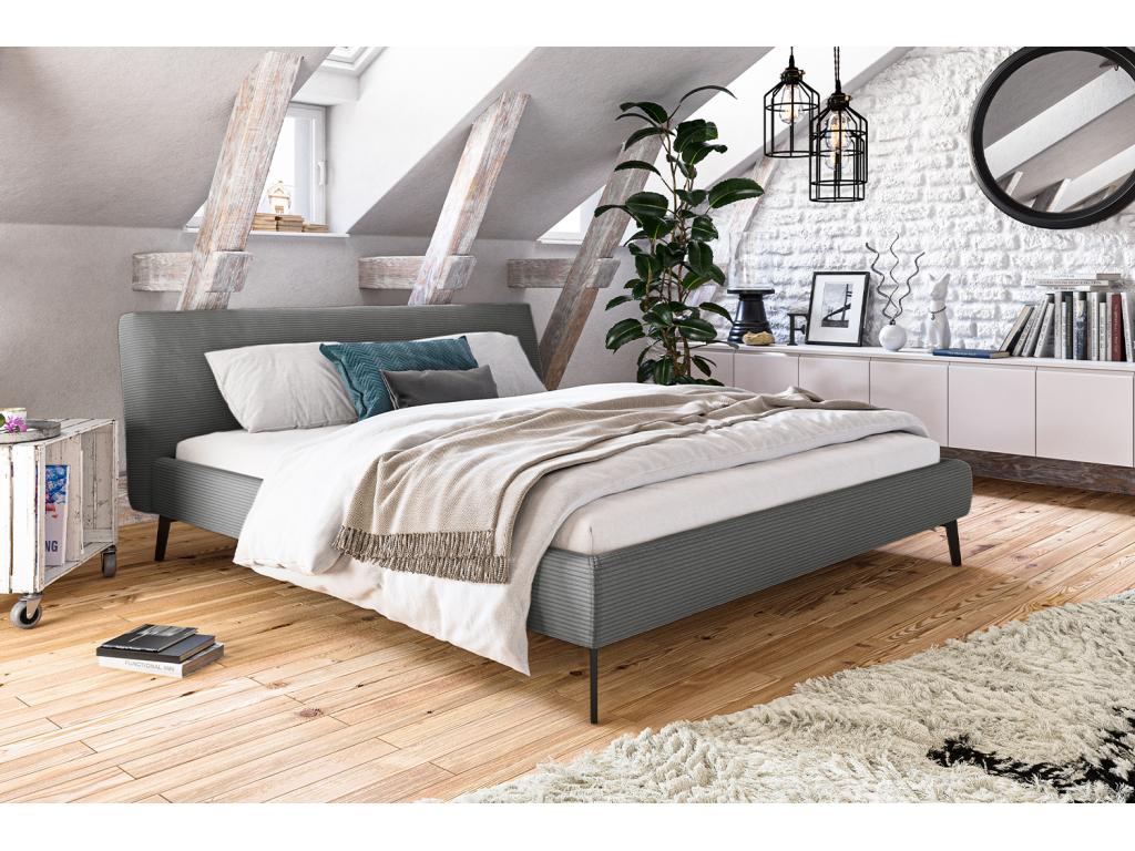 Bed - Grey corduroy - Elariva RXTE18834
