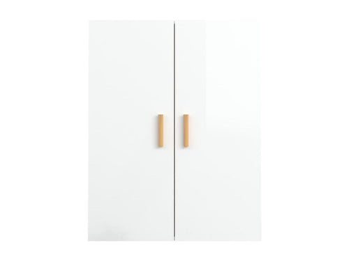 Wall-mounted cabinet, glossy white, 69.5x34x90 cm, OIUX42571