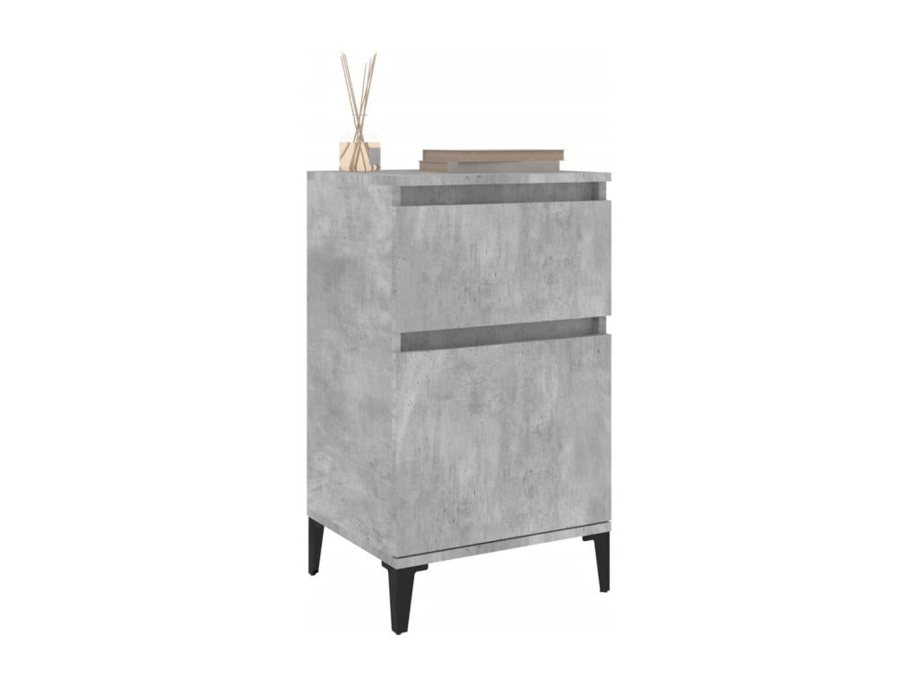 KONF03646 Bedside Tables, 2 pcs, Concrete Grey, 40x35x70 cm