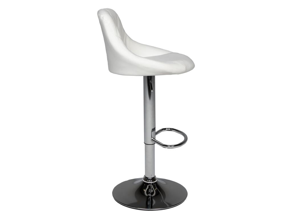 Set of 2 Elariva white bar stools AEKS30484