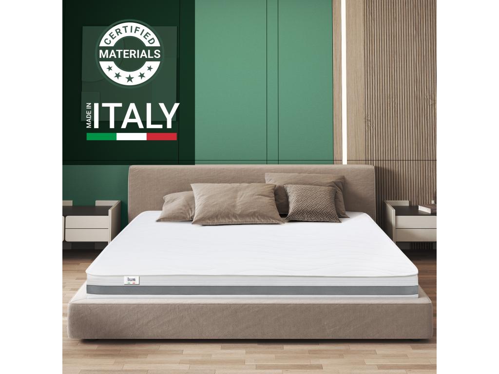 Single mattress 100x175 with orthopedic memory foam - Height 16 cm - Made in Italy NCOV58546