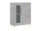 High sideboard, concrete grey, 69.5x34x180 cm, engineered wood, OVSC31203