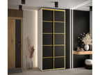 4-DOOR SLIDING WARDROBE 235.2/120/60 2 doors White/Black/Gold KCXF35230