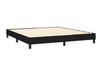 Upholstered bed base with mattress, black, 160x200 cm, fabric, KOTP43857
