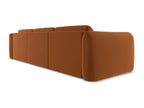 Right-hand corner sofa in velvet - terracotta - Elariva YQGY17379