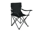 The Lysvia set of 2 folding camping chairs in black UYTE99615